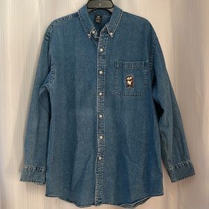 Warner’s Bros Denim Button Down Shirt‎